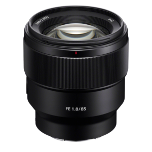 Sony FE 85mm f/1.8 prime lens for full-frame mirrorless cameras